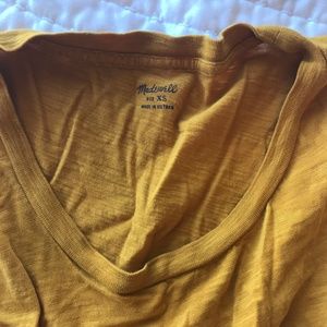 NBW MADEWELL XS mustard yellow muscle tee